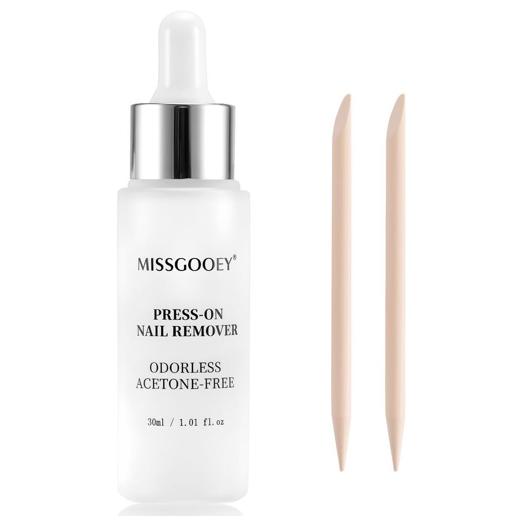 Missgooey Gel Tẩy Móng Tay Tắt Đầu Móng Tay & Thanh Toán Móng Vuốt Keo Tẩy Acetone-Free Nail Keo Tẩy