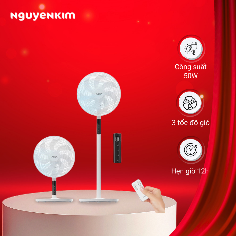 Quạt đứng Aqua AQS-FED3502R(W)-VN - Hàng chính hãng