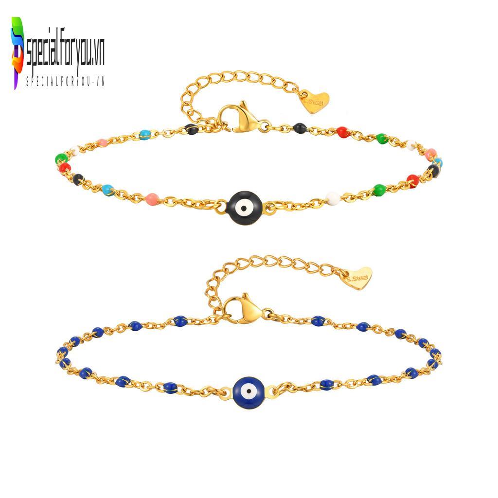 Vòng chân thép không gỉ thiết kế Devil's Eye - Dễ đeo