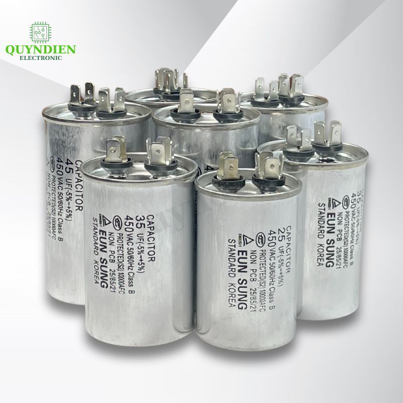 Tụ Nhôm EUN SUNG 450V Tụ Điện Motor Tụ Đề Máy Bơm Nước Quạt Điện Điều Hòa Tụ CBB - LinhKien HD audio
