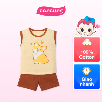 Bộ bé gái ngắn Animo Easy TX0625026 (3Y,Đỏ đô-kem,DD02)