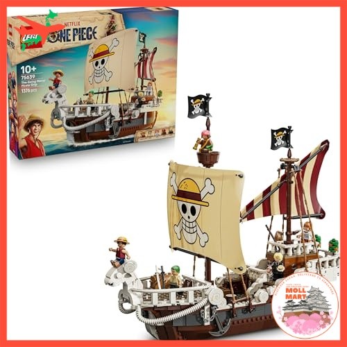 LEGO ONE PIECE Going Merry Pirate Ship Building Set (75639) for Kids & Collectors