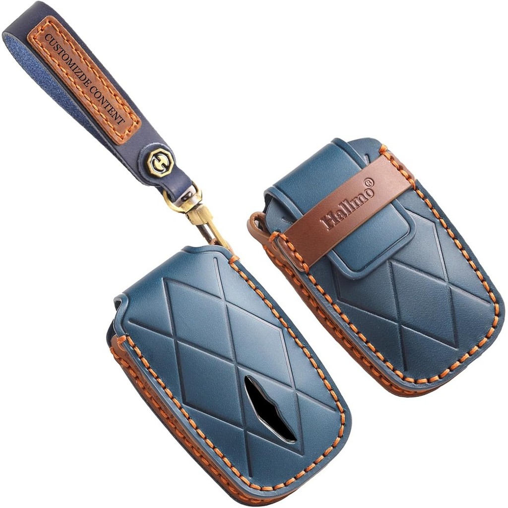 HIBEYO Có Thể Tùy Chỉnh 8 Nút Chìa Khóa Fob Cover Tương Thích Với Genesis GV60 GV80 G70 G90 2025 202