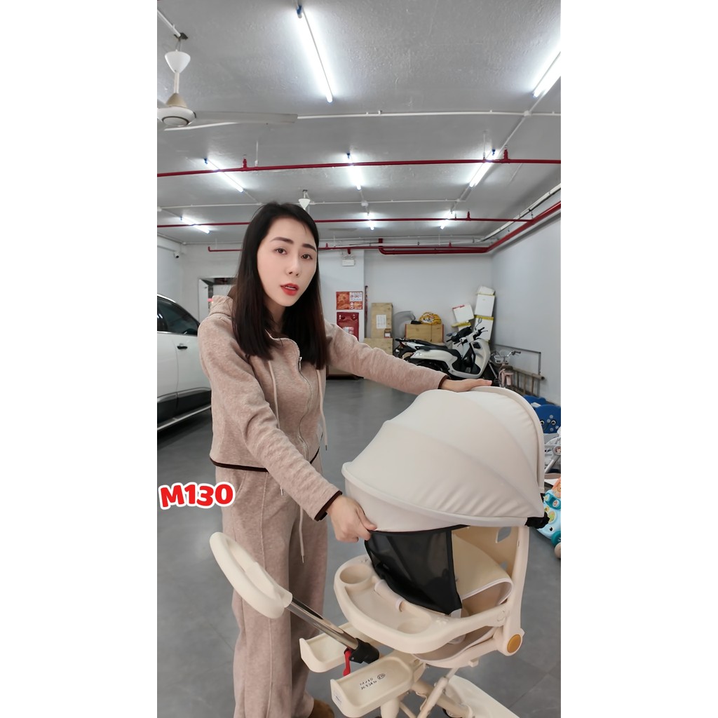 M130 - #53851 Xe đẩy nằm M9 kèm bàn ăn