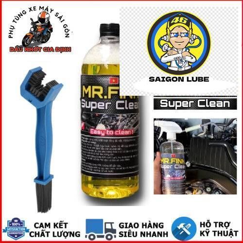 Dung Dịch Rửa Xe Đa Năng Mr.Finn Super Clean 1L chính hãng kèm bàn chải 3D