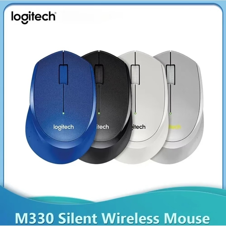 Chuột không dây Logitech M330 Silent Plus - Giảm ồn, USB, thuận tay phải, PC/ Laptop
