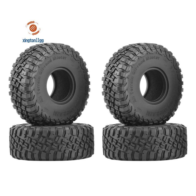 4 120MM 1.9 Lốp Cao Su Lốp Bánh Xe Cho 1 / 10 RC Xe Bánh Xích SCX10 90046 AXI03007 TRX4 D90 CC01