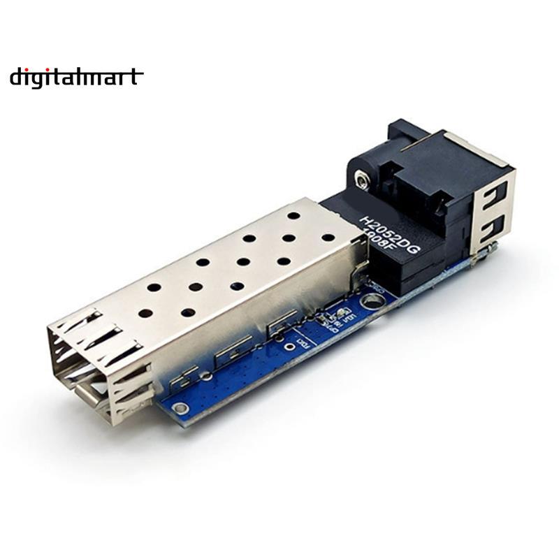 100 / 1000M Mini Fiber Media Converter Khe cắm Mô-đun thu phát SFP Gigabit PCBA Fiber Công tắc Ether