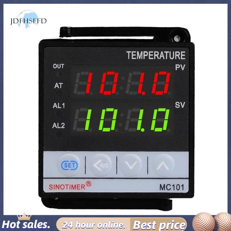 【 jdfhsffd 】 SINOTIMER MC101 Màn hình kỹ thuật số Bộ điều khiển nhiệt độ PID Chế độ C / Fahrenheit Đ