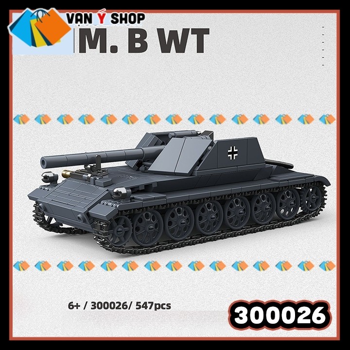 Mô hình Xe Tank RHM Tank Quân sự Hạng Nhẹ Thế Chiến 300026