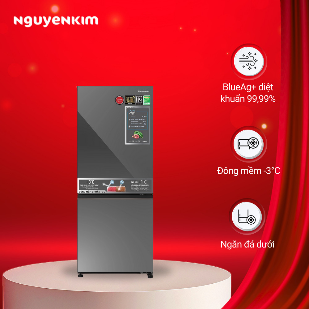 Tủ lạnh Panasonic Inverter 255 lít NR-BV281BGMV