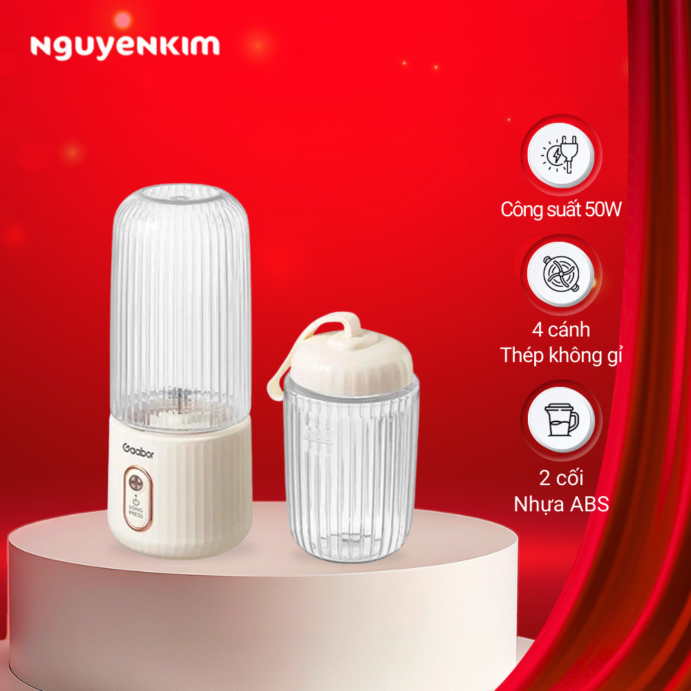 Máy xay sinh tố cầm tay Gaabor FP03T-WH01A