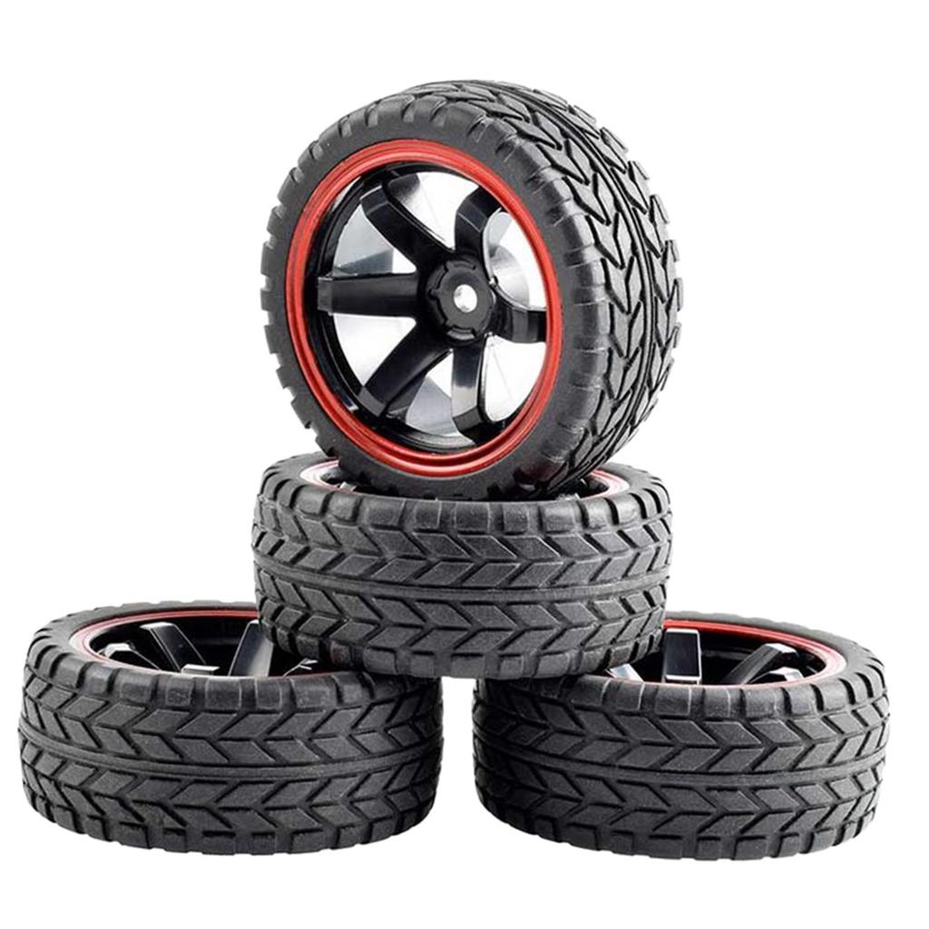 4 Bánh Xe Lốp 12 Mm Hex Hub Cho WLtoys 144001 124018 124019 RC Model Crawler Off Road Buggy Trucks P