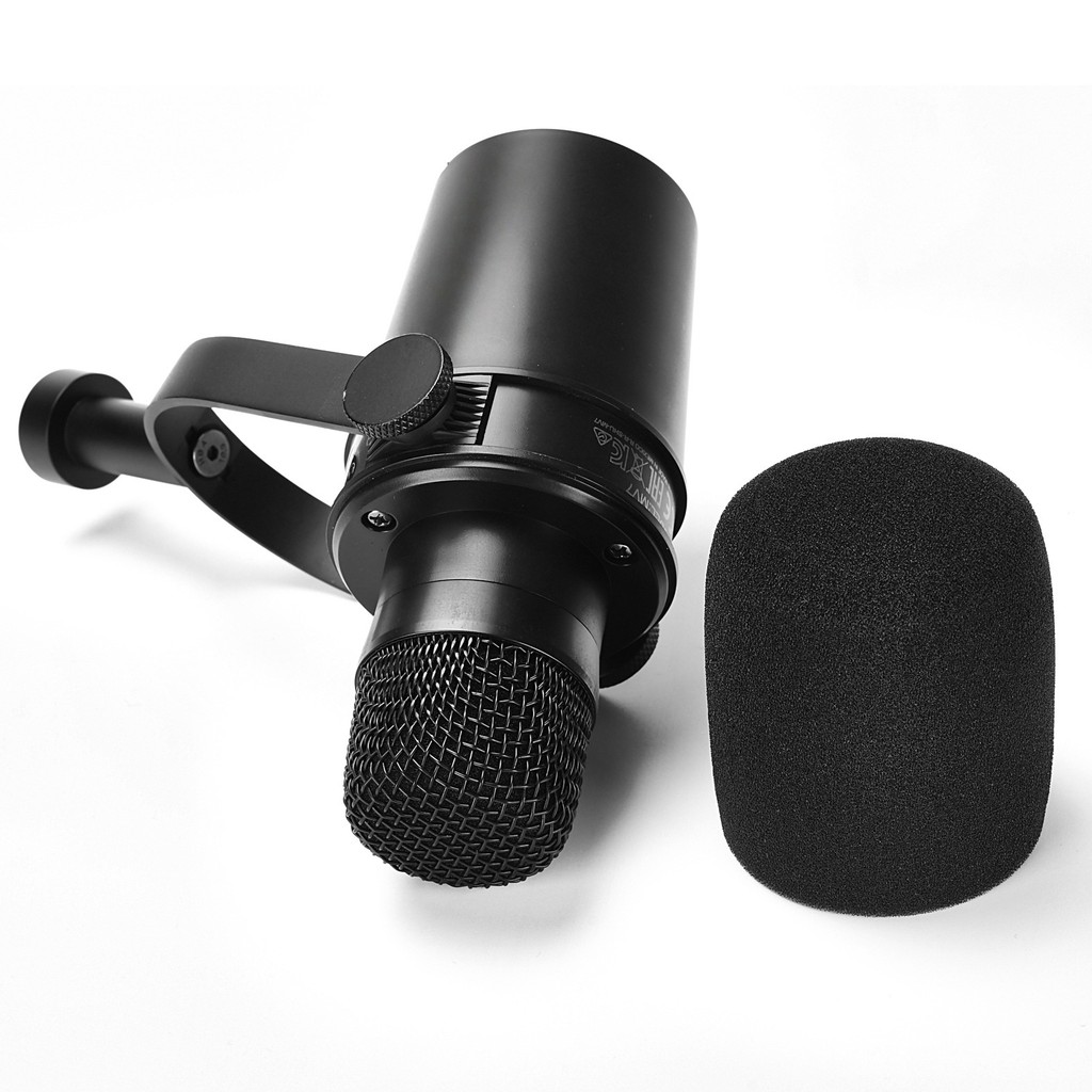 Kính Chắn Gió & Bụi Micro Cho Shure MV7 / MV7X, Nắp Bọt Biển Lọc Pop Cho Podcasting & Phát Trực Tuyế