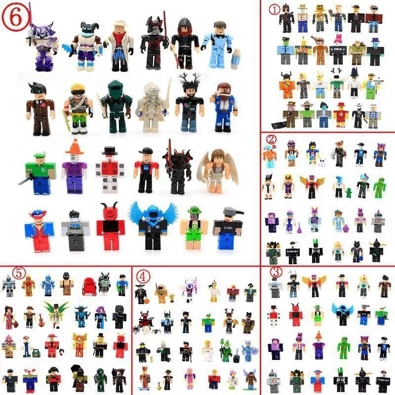 Set 24 mô hình nhân vật hoạt hình roblox version 1, roblox version 2, version 3, version 4, version 