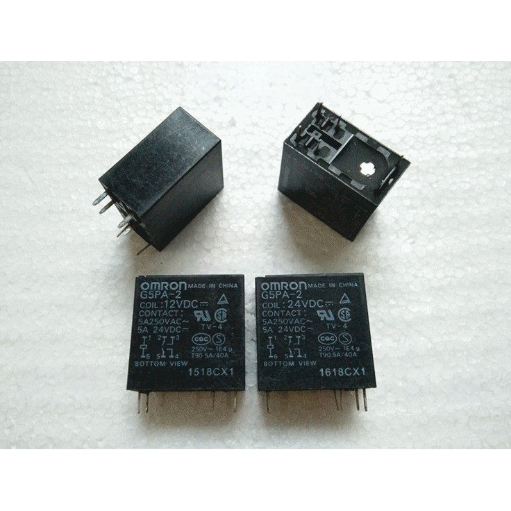 ((1 cái) Phụ tùng điện tử G5PA-2 12VDC Omron Rơle 6 chân 5A