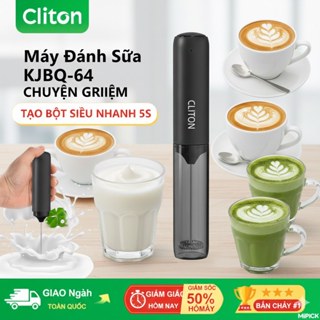 Máy Tạo Bọt Sữa Cầm Tay Mini Sạc USB 3 Tốc Độ - Máy Đánh Trứng Cà Phê Có Nắp Đậy Vệ Sinh Tiện Lợi