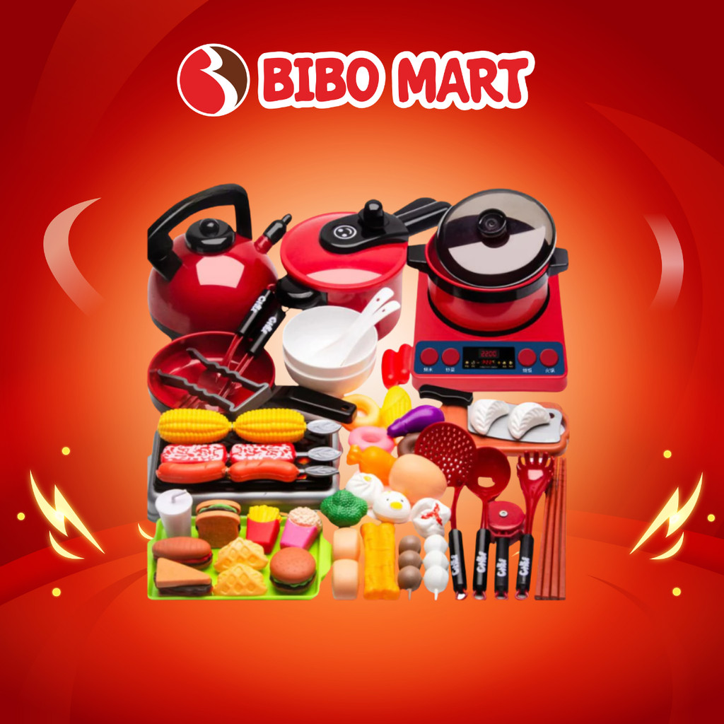 Bộ Đồ Chơi Nhà Bếp 859-05 Nấu Ăn 87 Chi Tiết Mô Phỏng Đồ Dùng Nhà Bếp Thật Cho Trẻ Thoải Mái Sáng Tạo - Bibomart