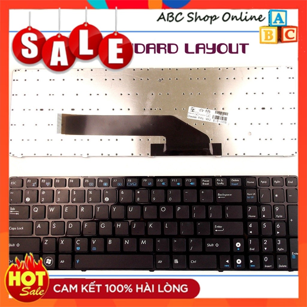 💖PHÍM TỐT💖 Bàn Phím Laptop Asus K61IC K62F K62JR K70 K70AB K70AC K70AD K70AE K70AF K70IC K72 K72DR