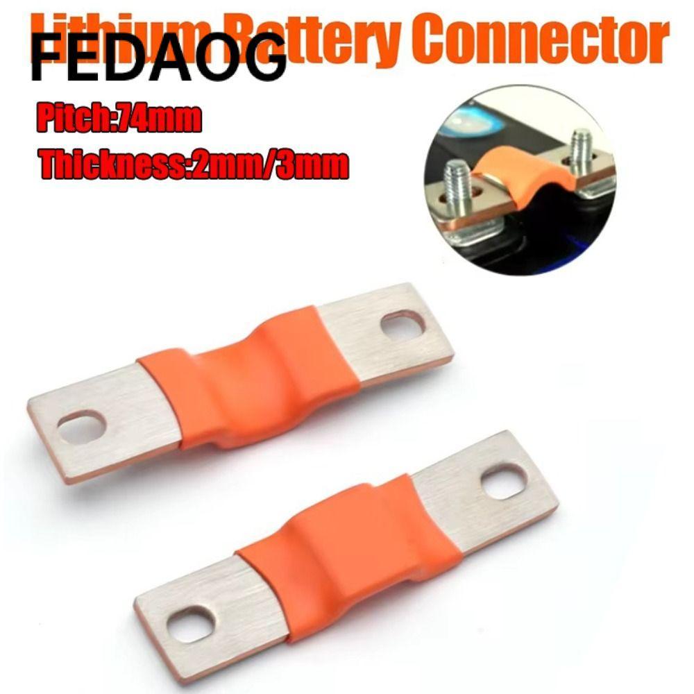 Thanh nối linh hoạt FEDAOG, Đầu nối pin 2mm M6, Thanh nối đồng 230Ah 280Ah