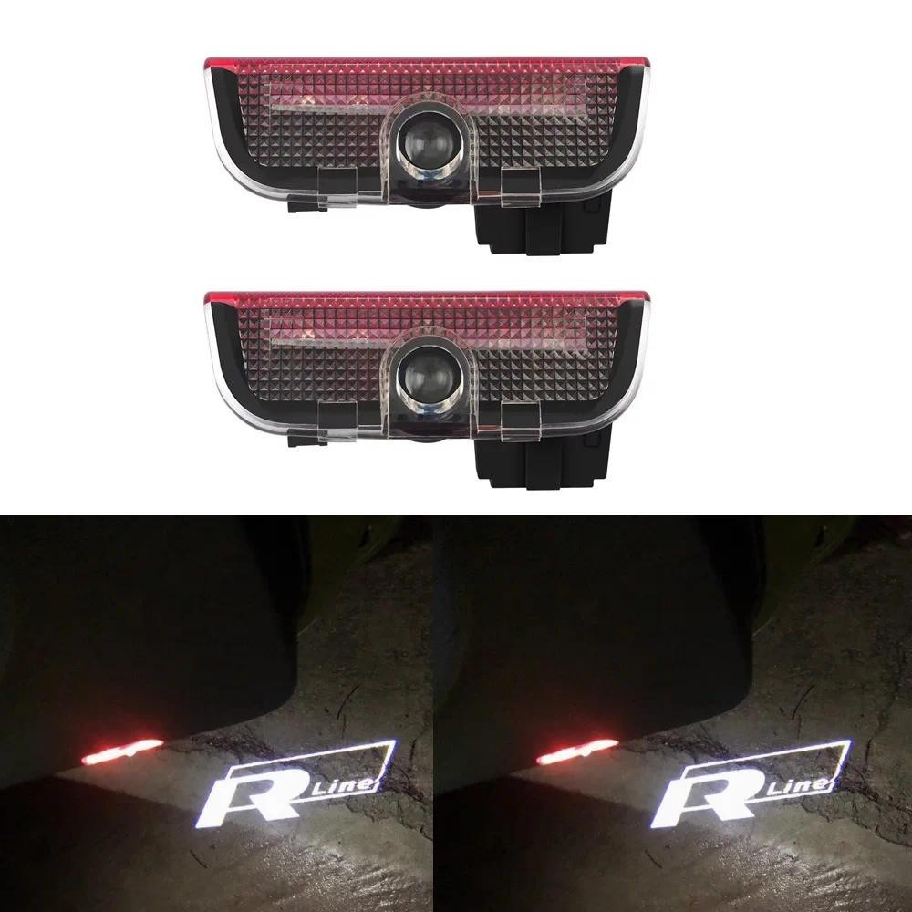 Dành Cho VW Đèn Cửa 2 Chiếc Rline Ghost Shadow Light Chào Mừng Cho VW Passat Jetta Tiguan Scirocco S