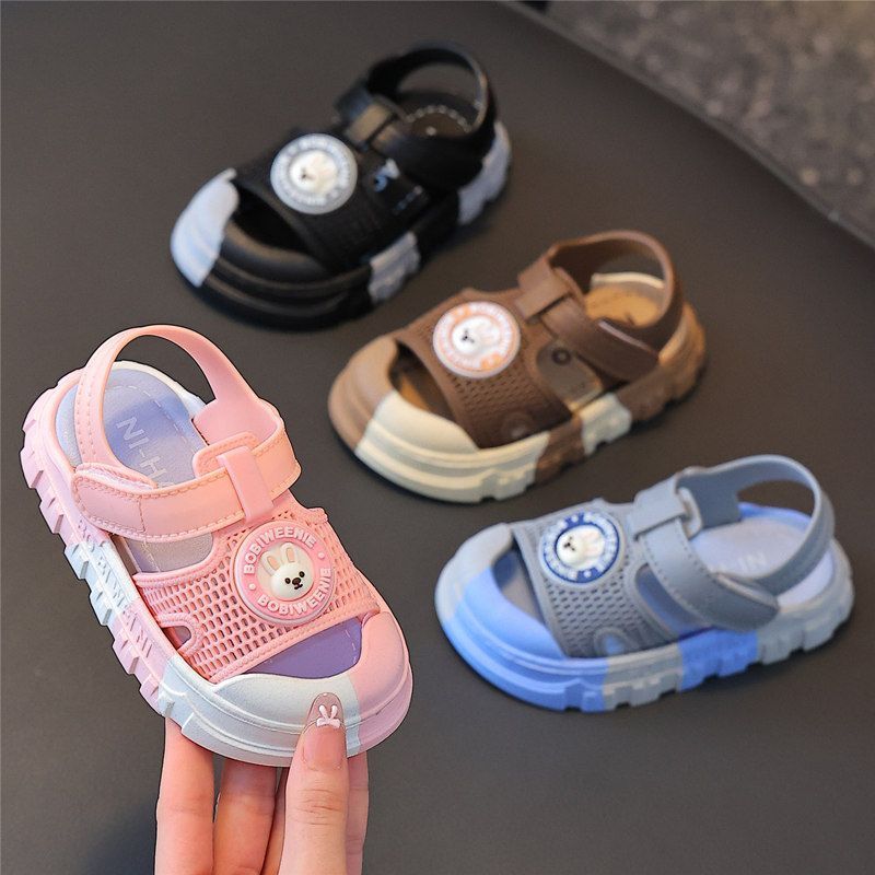 Xăng đan Thể Thao Trẻ Em Mùa Hè Mới Mũi Mở Giày Thời Trang J77 + 9