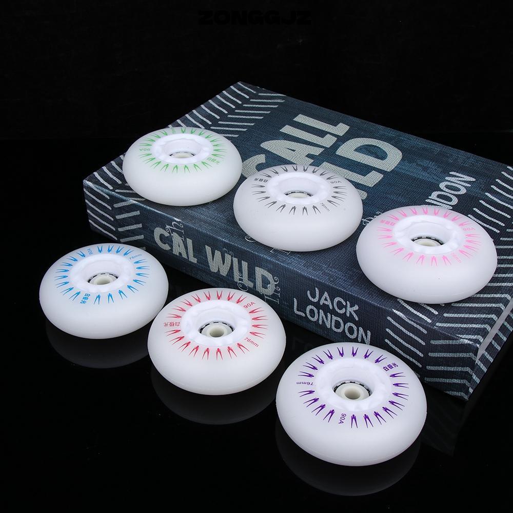 ZONGGJZ 4 Bánh Xe Flash LED 90A Nhiều Màu Ngoài Trời Inline Skates