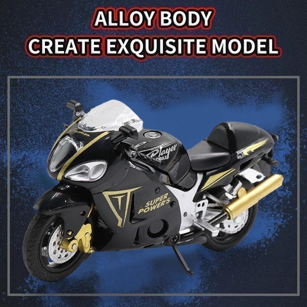 Better _ Life 816 Kawasaki Đen 1: 18 Hợp Kim Xe Máy Mô Hình Trang Trí Trẻ Em Đồ Chơi Bé Trai Xe Ô Tô
