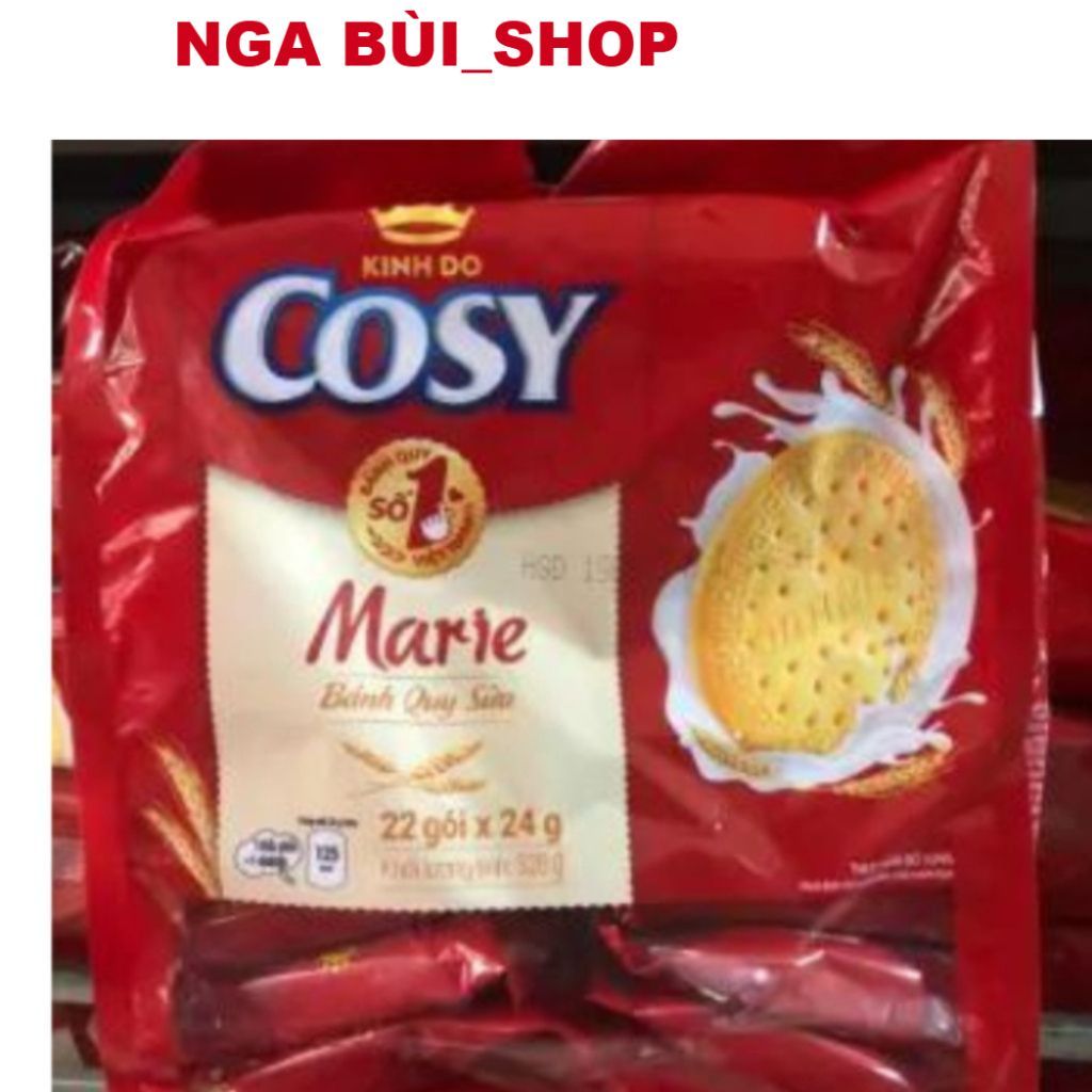 (SALE LỚN) Bánh quy sữa Marie Cosy Kinh Đô túi to 480g- Bánh cosy.