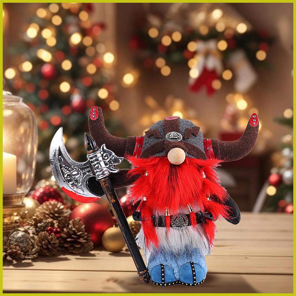 Viking Gnome Nông Trại Gnome Gnome Thu Nhỏ Gnome Tượng Viking Điêu Khắc Gnome Chiến Binh Điêu Khắc B