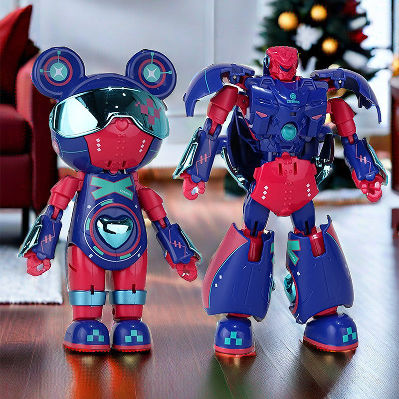 baoluan#Officially Licensed Interstellar Bear Space Station Transforming Mecha Creative Figurine Dec