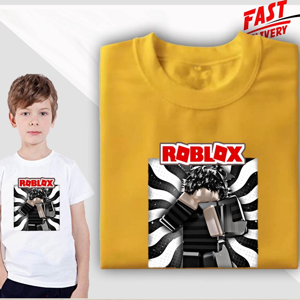 Roblox 4 MC PRINTED thun trẻ em Áo Unisex