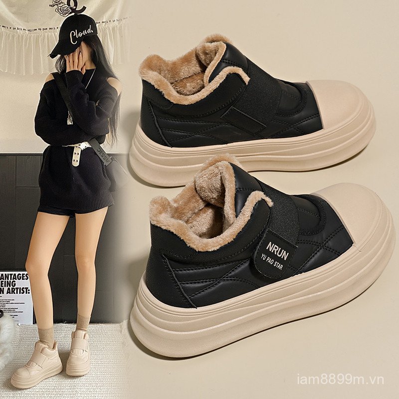 Sensen Phong Cách Mới Đế Lông Cừu Giữa-