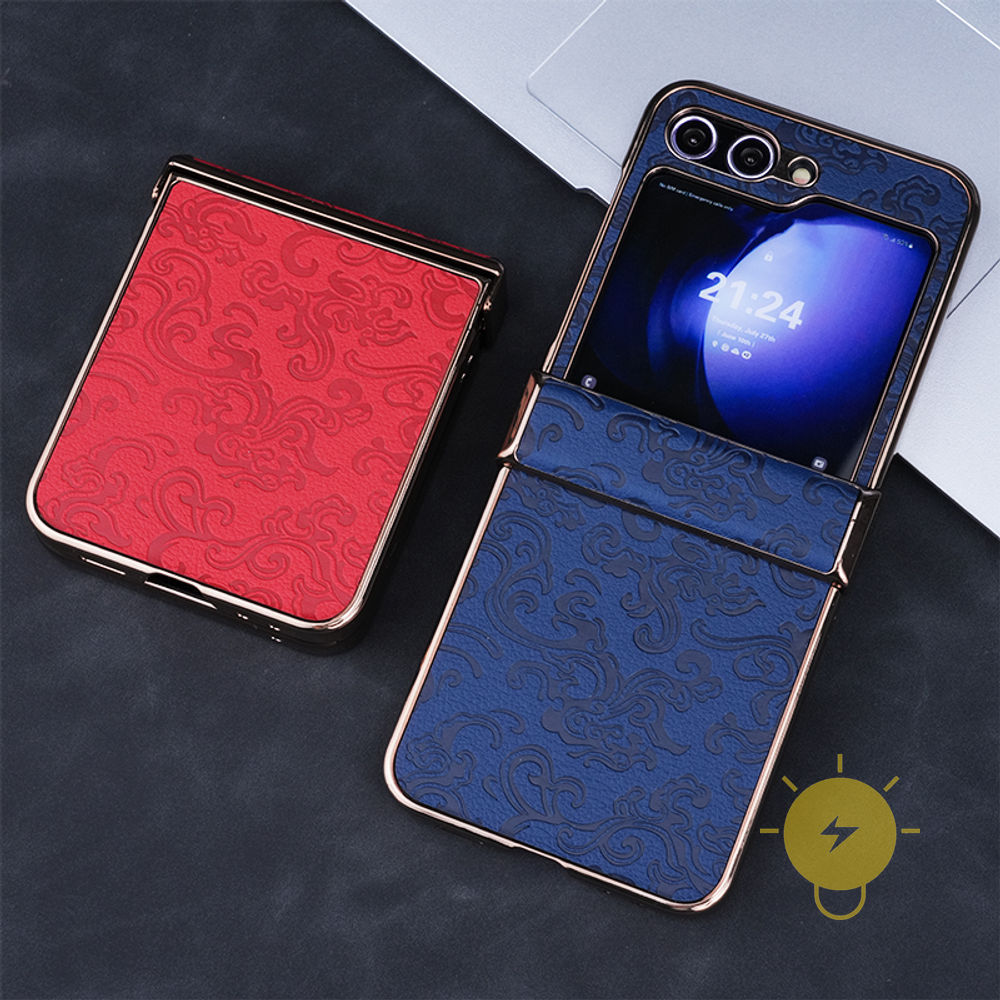 Phone Case For SAMSUNG Galaxy Z Flip 7 6 5 4 3 / Z Flip 7 FE TPU Plating Aesthetic Korean Cute