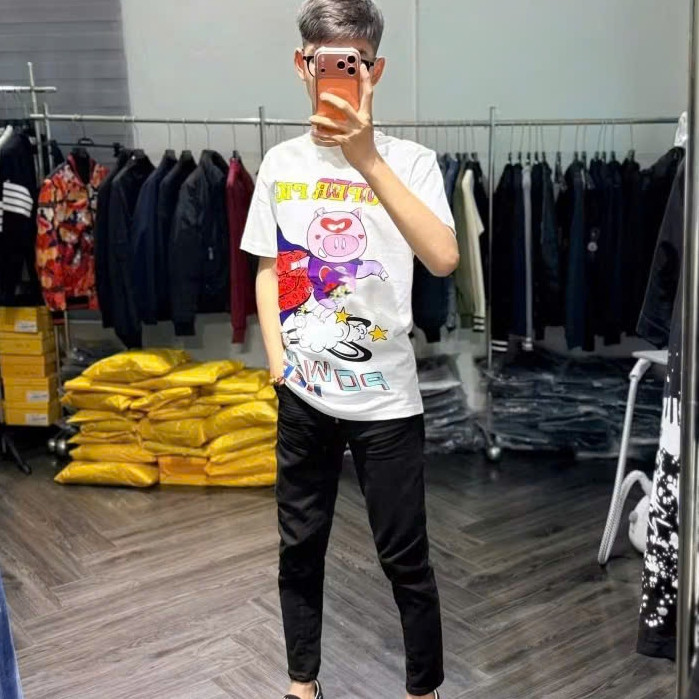 Áo Thun Heo Có Cánh Super Pig KCloset Áo Phông Cotton Dày Dặn Dáng Rộng Unisex NA105