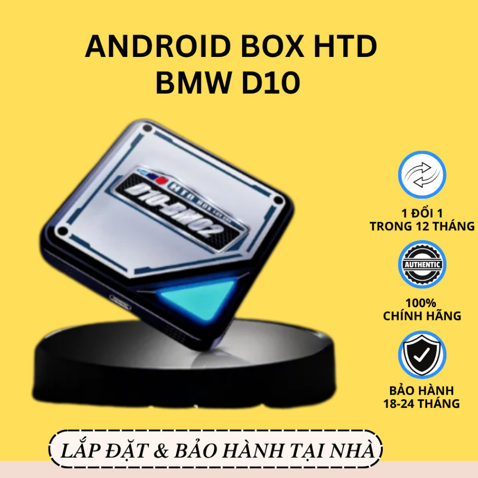 New  Android Box HTD  BMW D10 - BM02 Thế Hệ Mới Dành Riêng Cho BMW - Bảo Hành 2 Năm