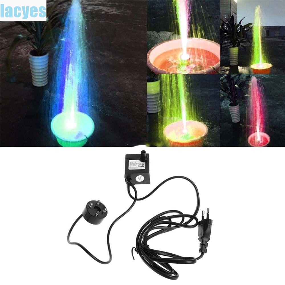 LACYES Máy Bơm Nước Bể Cá Có Đèn LED Động Cơ Mini Bơm Cá Ao Bể Cá Nước Chu Kỳ Bể Cá Đài Phun Nước