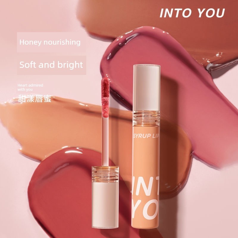 Intoyou Syrup Lip Gloss Sweet Lip Gloss into you Mirror Glass Lip Water Son môi trong suốt g04 Son b