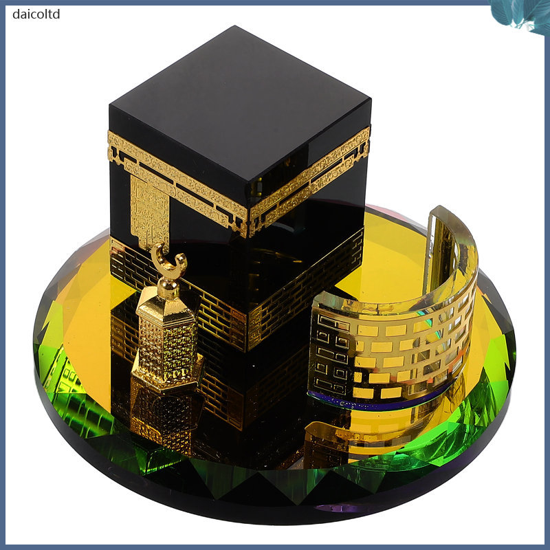 Pha Lê Kaaba Mô Hình Hồi Giáo Kiến Trúc Thu Nhỏ Trang Trí Bàn Nhà Nhiều Màu Quà Lưu Niệm Showpiece d