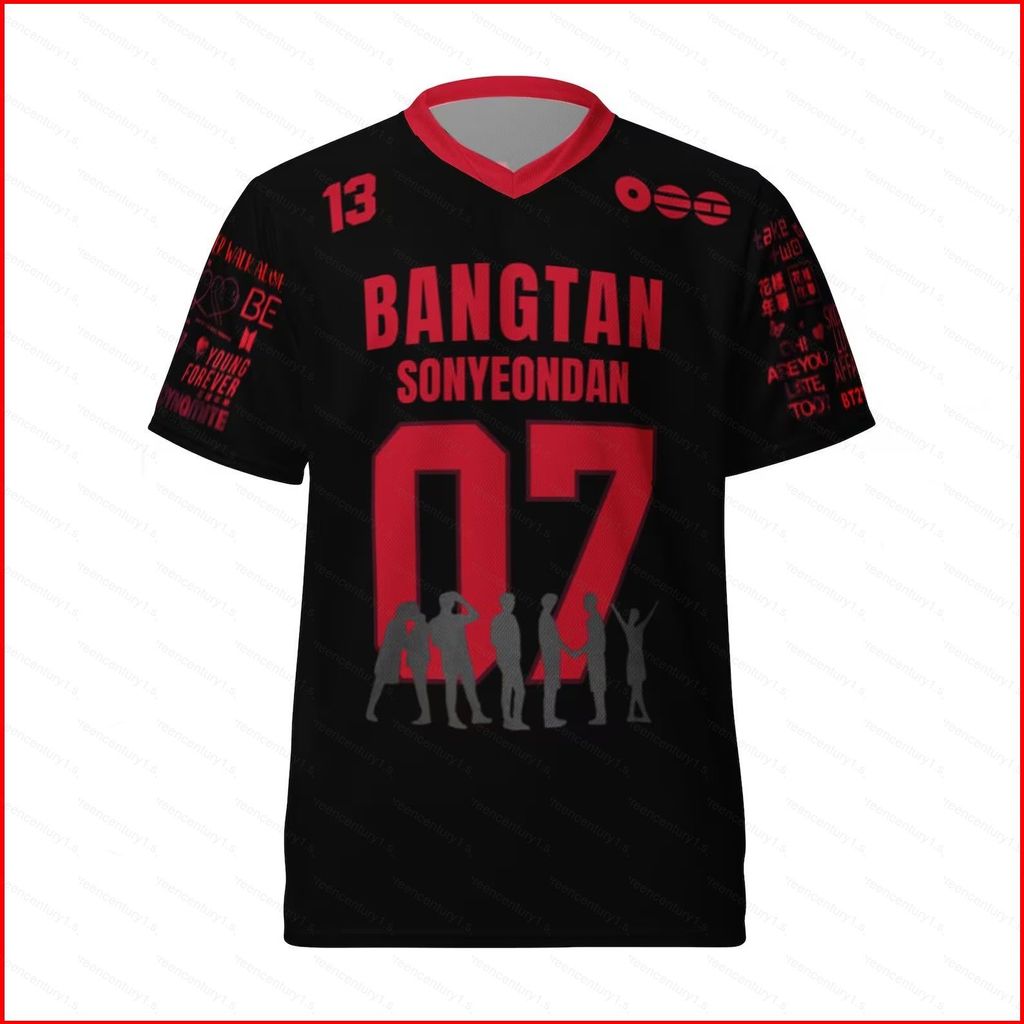 GC1 BTS Bangtan Boys SONYEONDAN Áo thun KPOP tay ngắn áo thun GC1