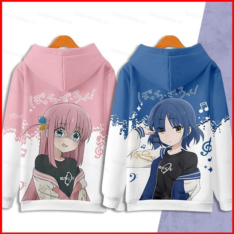 Áo Khoác Anime BS1 Bocchi The Rock - Thời Trang Cosplay 3D ChoGotou Hitori và Ikuya