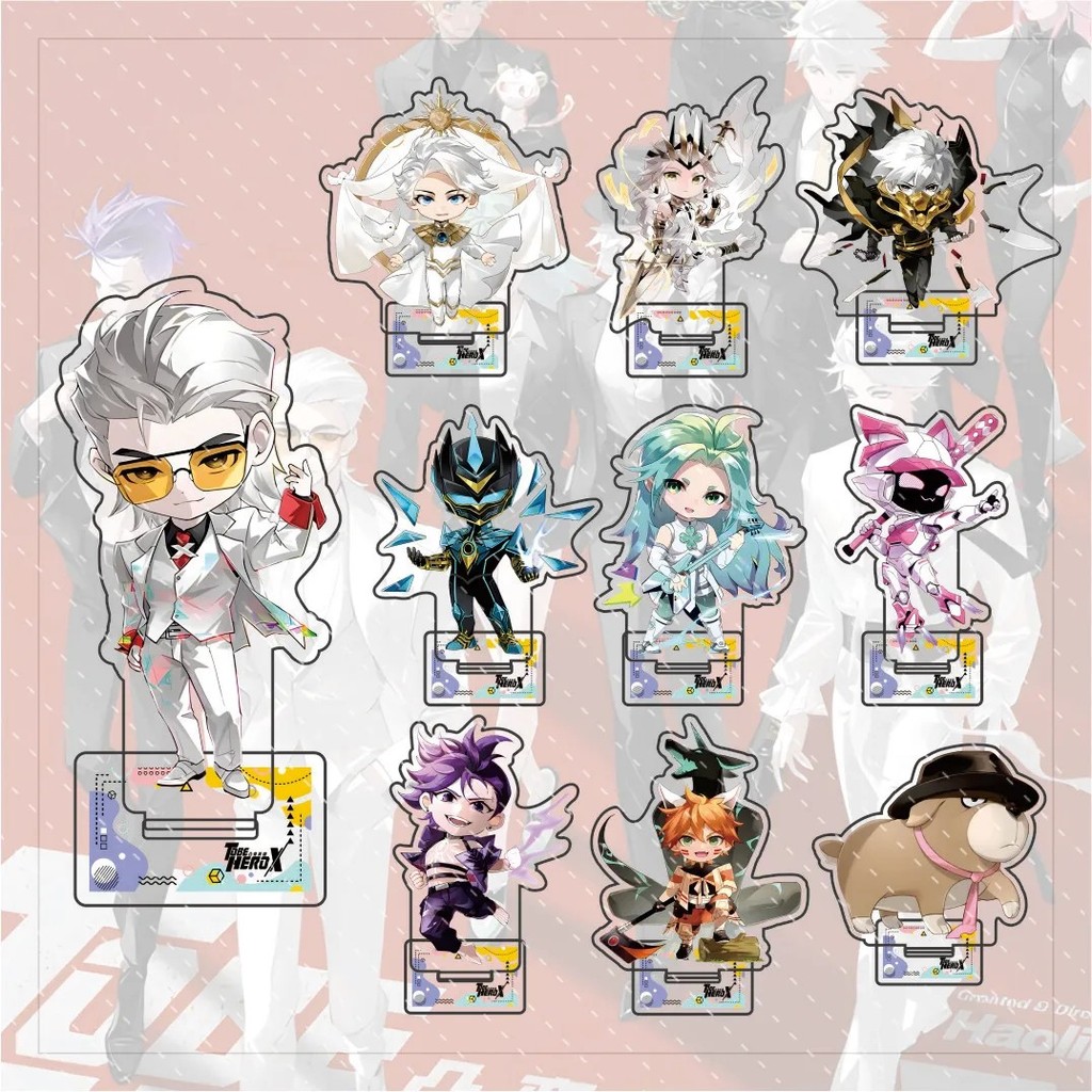 Mô hình Standee anime To Be Hero X Acrylic Chibi trang trí bàn học cao 10cm nhân vật Lucky Cyan Ghos
