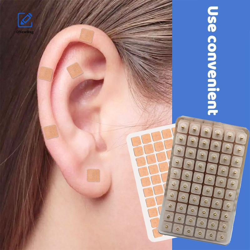 ONew 600 Chiếc Chăm Sóc Tai Tai Châm Cứu Massage Trị Liệu Miếng Dán Massage Kim Stier Auricular Auri