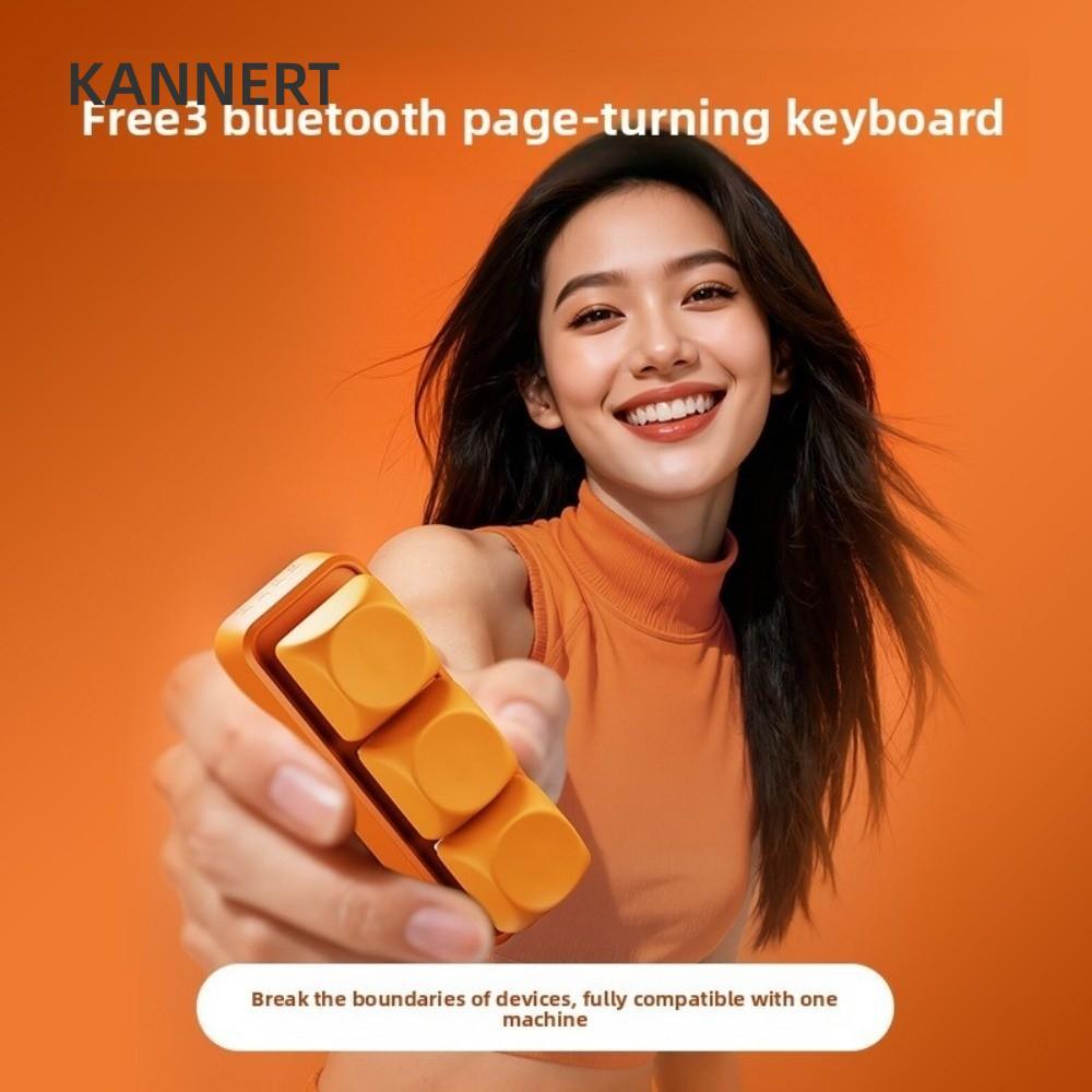 KANNERT Bàn Phím Trang Turner, 3 Phím Đa Năng EBook Trang Bàn Phím Turner, Di Động Đa Năng Bàn Phím 