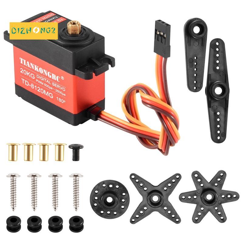 Td-8120Mg Kim Loại Chống Thấm Nước Gear Kỹ Thuật Số servo Với 20Kg Mô-men Xoắn Cao 180Angle Cho Rc Đ