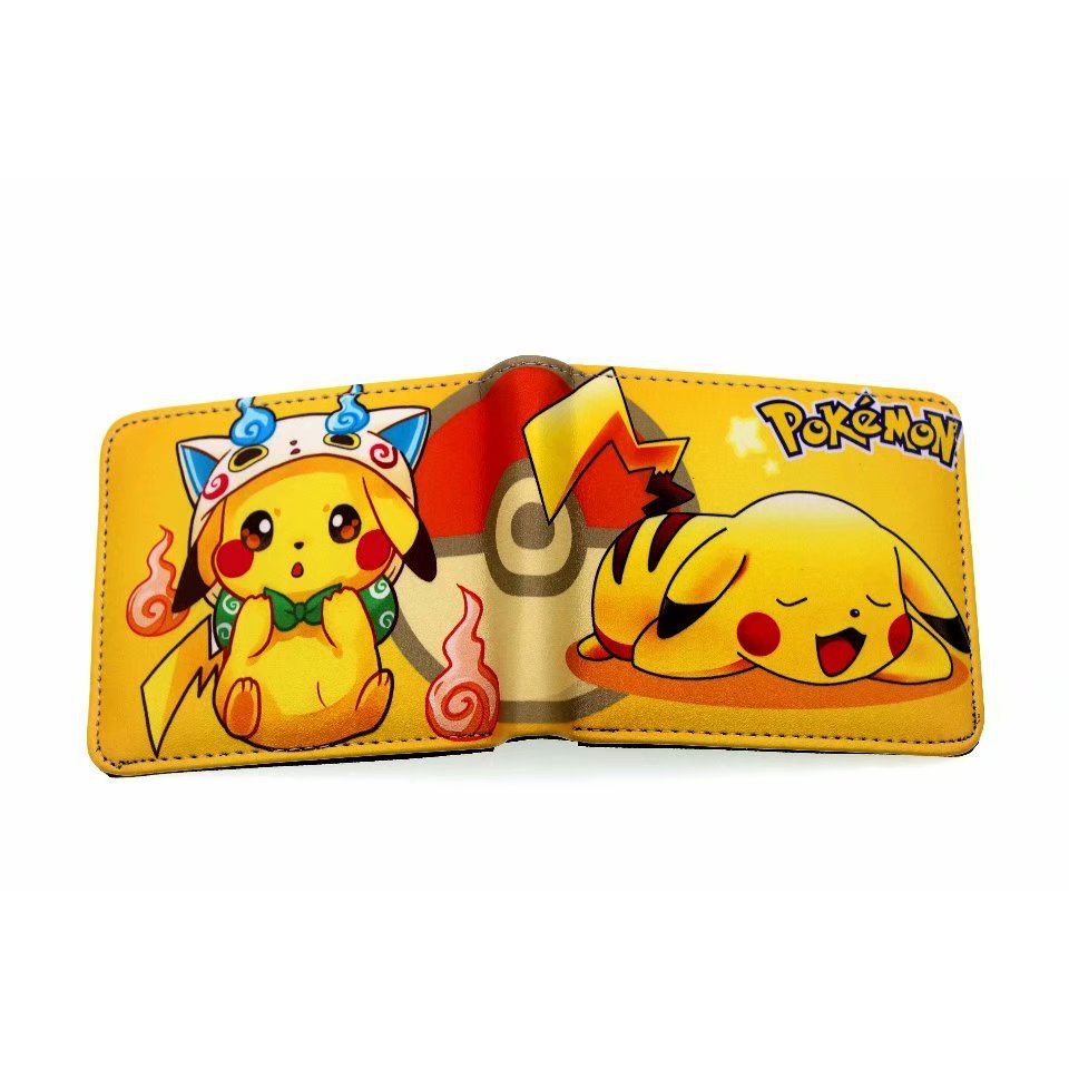 Ví ngắn Pokémon Pokémon Pokémon Pokemon Pokemon Giảm 20% Ví đựng tiền xu bằng da PU Ví đơn giản