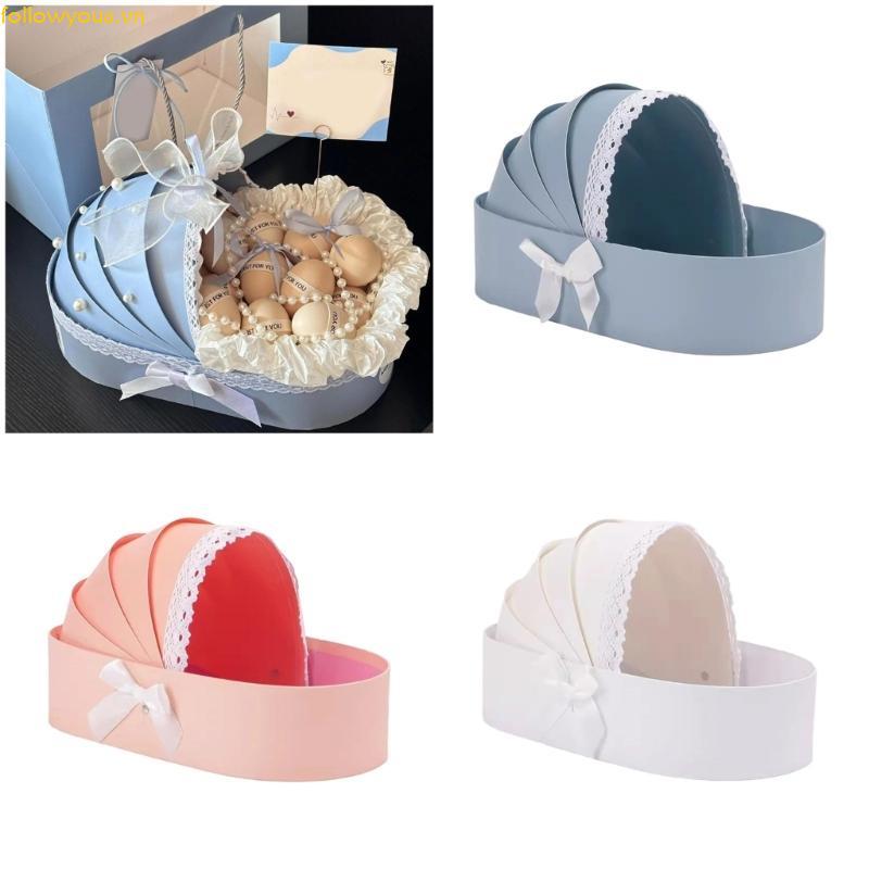 Fol Cradle Shape Hamper Giỏ Trống Tắm Cho Bé Hộp Giỏ Hoa Cho Đám Cưới