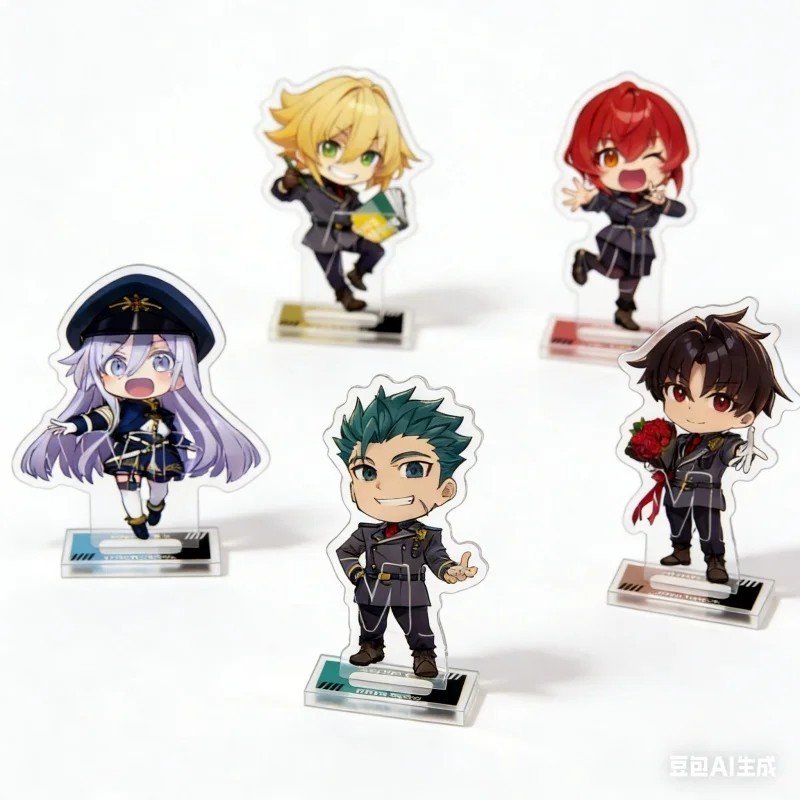 Standee Anime 86 Eighty Six Mô Hình Chibi Acrylic Mica 10cm Trang Trí Bàn Học Lena Shin Raiden Kuren
