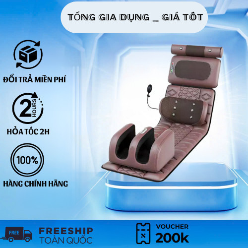 Đệm massage toàn thân Rowanto M08 Max, massage đa năng cao cấp. Hàng chính hãng