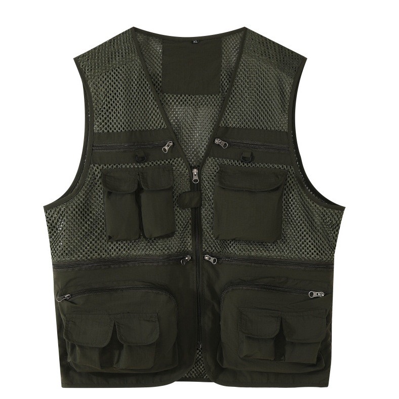 Áo Vest Nam Thoáng Khí Cho Outdoor, Hiking và Câu Cá, Nhiều Túi